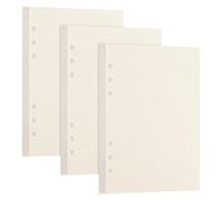 240 Hojas Papel de Recambio A5 con 6 Anillas,Hojas de Recambio Papel de Punteados,Papel de Recarga para Cuadernos Diarios Planificador Calendario DIY Scrapbooks Agenda Filofax Pintura