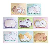 240 Notas Adhesivas Regalos Cumpleaños Niños Libretas PequeñAs ，Notas Adhesivas Animales para Bolsas de Fiestas, marcadores banderas auto-Stick Memo almohadillas estudiantes casa Oficina