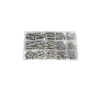 240 Pcs Stainless Steel Hex Bolt and Nut Set, M4 M5 Thread Assortment for Mechanical Repair and Assembly