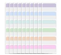 240 pestañas adhesivas de índice de 1.8 pulgadas, pestañas adhesivas reposicionables para libros de colores, pestañas de página para clasificación de archivos de cuadernos