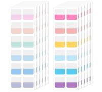 240 pestañas adhesivas de índice, marcadores de página de colores, pestañas adhesivas para cuadernos, pestañas divisoras adhesivas en kit de pestañas de anotación reposicionables para escribir, notas