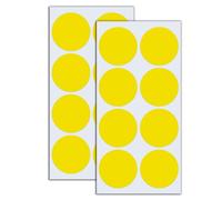 240 Piezas - 50mm Gomets Grandes Pegatinas Redondo Adhesivos - Amarillo