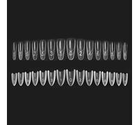 240 piezas DualNail Forms Set 4 Style 14 Tamaños Extensión de Uñas de Gel | para Polímero Gel de Construcción Rápida ABS Extension Manicura Arte de Uñas Diseño Salón