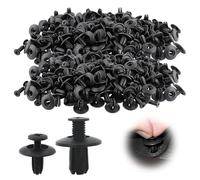 240 Piezas Remaches Plástico Coche, Clips de Fijación, Grapas Coche 6 mm + 8 mm, Clips Plástico Remache Retención Tipo Empuje, Universales Paragolpes, Guardabarros y Refuerzos, Fijaciones Carrocería