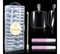 240 Piezas Uñas de Los Pies Postizas, 12 Tamaños Francesas Uñas Falso Acrilicas de Pies Fake Toenail Tips Set con Pegamento para Mujeres y Niñas