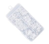 240 puntas de uñas de gel suave, almendra transparente, medias cubiertas cortas a presión