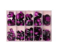 240 uñas postizas cortas a presión, desmontables, cubiertas completas, uñas adhesivas, suministros de manicura