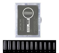 240 uñas postizas esmeriladas a presión, cobertura de uñas postizas con gotas de agua, calcomanía completa para manicura, herramientas de manicura, decoración de uñas, accesorios de uñas de moda