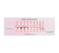 240 unidades por caja de uñas postizas de punta francesa, uñas largas a presión, uñas postizas cortas para mujer