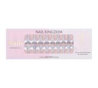 240 unidades por caja de uñas postizas de punta francesa, uñas largas a presión, uñas postizas cortas para mujer