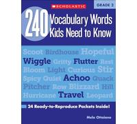 240 Vocabulary Words Kids Need to Know: Grade 2: 24 Ready-To-Reproduce Packets Inside! (Teaching Resources)