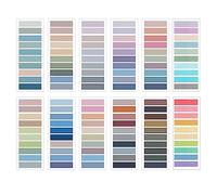 2400/2000 pestañas adhesivas, paquete de 100/120 colores brillantes para páginas, calcomanías adhesivas para páginas