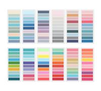 2400 notas adhesivas, tiras adhesivas, notas adhesivas, notas adhesivas, notas adhesivas, subrayadores pastel, pestañas estéticas, rotuladores, notas pastel, notas