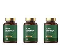 (2400MG) Moringa pura |Moringa en polvo orgánica|Apoya la piel, la energía y el equilibrio - Sin OGM, sin gluten|para mujeres y hombres,3Pcs