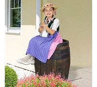 240l Barril DE Agua - TONEL Agua - DEPÓSITO de Agua DE Lluvia con Estructura de Madera - CONTENEDOR de Agua - Tanque de Agua con Tapa