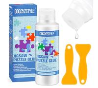 240ML Pegamento para Rompecabezas actualizado con aplicador, Pegamento Transparente Soluble en Agua para Rompecabezas Especial para Manualidades, no tóxico y de Secado rápido (it-240ml puzzle glue)