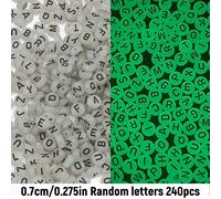 240pcs Cuentas redondas de 7mm con y colores aleatorios que en para hacer joyas, pulseras, collares, llaveros, materiales hechos a