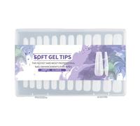 240pcs uñas almendras puntas claras cubiertas completas acrílicas uñas postizas extensiones para uñas profesionales decoraciones