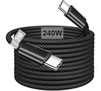 240W Cable USB C Carga Rapida 3M, Cable USB C a UsB C cable Cargador | Cable Carga Rapida Tipo C Cabo USB C Para iPhone 18 17 16 15, iPad Air/Pro;MacBook Air/pro,Galaxy S26/S25,Pixel,Xiaomi,Switch