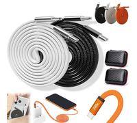 240W Magnetic Self-Winding Type-C Cable, Ultra-Durable Braided Flat Design - Tangle-Free Fast Charging, Self-Winding Fast Charging Cord, Data Transfer Chargings for Laptop/Tablet/Phone (C-1)