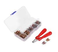 242Pcs / Set coche universal A/C del acondicionador de aire de la válvula principal de aire acondicionado automático Herramientas de reparación de la válvula Remover Kit,Equipo Eficiente