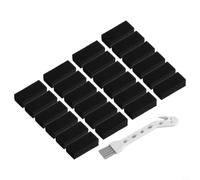 2436 EX201 - Filtros de repuesto para limpiadores de alfombras Shark, compatibles con modelos EX150, EX200, cepillo de limpieza (paquete de 24)