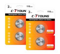 2450 baterías recargables 4 unidades 3,7 V batería