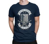 2458-Camiseta Premium, Scouting Legion Crest (Olipop) (L, Azul Marino)
