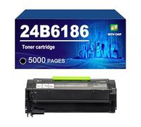 24B6186 Cartucho De Tóner Compatible para Lexmark M3150 Y XM3150 Impresoras, con Un Rendimiento De hasta 5000 Páginas.,Black-1 Pack