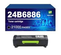 24B6886 Cartucho De Tóner Compatible para Lexmark M1242 XM1242 M1246 XM1246 Impresoras, Rendimiento De hasta 21000 Páginas,24B6886-1 Pack