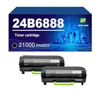 24B6888 Cartucho De Tóner Compatible para Lexmark M3250 XM3250 M1242 XM1242 Impresoras, Alto Rendimiento 21000 Páginas,24B6888-2 Pack