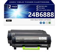 24B6888 Cartucho de Tóner Compatible | Rendimiento [21000 Páginas] para Lexmark M1242 XM1242 M1246 XM1246 M3250 xM3250 Impresoras ,Black-2 pack