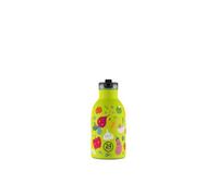 24BOTTLES Botella Agua Niños Acero Inoxidable Termica 330ml Veggie Friends | Con Pajita, Hermética, Libre de BPA, 24h Frío/12h Caliente, Para Niña, Niño, No Crea Condensación, Escuela Primaria Guardería