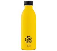 24Bottles Urban Bottle - Botella de Agua Acero Inoxidable 500 ml para Gimnasio y Deporte, 100% Hermética, Segura sin BPA, Cantimplora Ultraligera, Deportiva Taxi Yellow