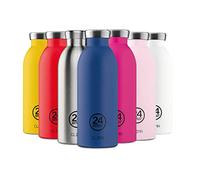 24Bottles Clima - Botella Agua Acero Inoxidable, Botella Termica 330ml 12H Caliente y 24H Frío, Botella Gimnasio, Niños y Deporte, Cantimplora Termica 100% Hermética, Water Bottle, Stone Tuxedo Black