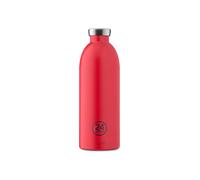 24Bottles Clima - Botella Agua Acero Inoxidable, Botella Termica 850ml 12H Caliente y 24H Frío, Botella Gimnasio, Niños y Deporte, Cantimplora Termica 100% Hermética, Water Bottle, Stone Hot Red