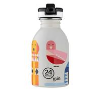 24Bottles Kids - Botella infantil con pajita de 250 ml, termo para niños 24 h frío 12 h caliente, botella de agua 100% tapa sellada, botella ecológica de acero inoxidable, Best Friend