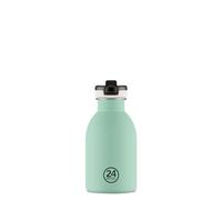 24Bottles Kids - Botella infantil con pajita para escuela primaria y guardería, 250 ml, botella para niña o niño, 100% hermética de acero inoxidable, sin BPA, ultraligera, ecológica, diseño italiano