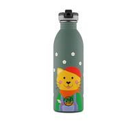 24Bottles Kids Bottle - Botella Agua Acero Inoxidable Niños Niñas 500ml, Botella Agua Niños para Colegio y Deporte 100% Hermética, Botella de Agua Niños Personalizada Ultraligera, Cantimplora Infantil
