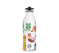 24Bottles Kids Bottle - Botella Agua Acero Inoxidable Niños Niñas 500ml, Botella Agua Niños para Colegio y Deporte 100% Hermética, Botella de Agua Niños Personalizada Ultraligera, Cantimplora Infantil