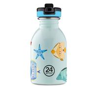 24Bottles Kids Bottle - Botella de agua para niños (250 ml, con cierre, 100% hermética, acero inoxidable), diseño italiano
