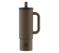 24Bottles Straw Taza para beber 800 ml marrón