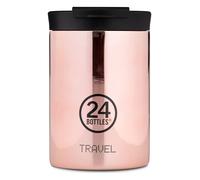 24Bottles Travel Botella de agua 350 ml rosa dorado