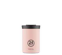 24BOTTLES Travel Tumbler-Botella Agua Acero Inoxidable 350ml Botella Termica 6H Caliente 12H Frío para Viaje y Oficina Vaso Termo Cafe para Llevar 100% Hermético Cantimplora Termica Dusty Pink Stone