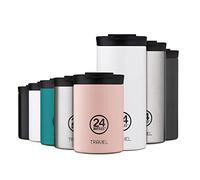 24Bottles Travel Tumbler - Botella Agua Acero Inoxidable 600ml, Botella Termica 6H Caliente 12H Frío para Viaje y Oficina, Vaso Termo Cafe para Llevar 100% Hermético, Cantimplora Termica Brushed Steel