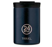 24Bottles Tumbler de viaje de acero inoxidable en color azul profundo con 350 ml, dimensiones: 8 x 8 x 12,5 cm, 416