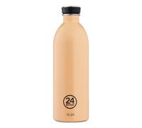 24 Bottles Urban Bottle - Botella Agua Acero Inoxidable 1 Litro, Botella de Agua para Gimnasio y Deporte 100% Hermética Segura sin BPA, Cantimplora Ultraligera, Botella de Agua Deportiva Peach Orange