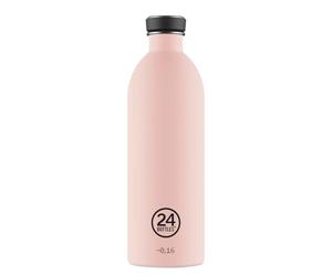 24Bottles Urban - Botella de 1 litro con tapa sellada, 100% respetuosa con el medio ambiente, de acero inoxidable, para deporte, ultraligera (no térmica), color rosa