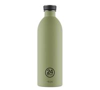 24Bottles Urban - Botella de agua de 1 l, botella de agua 100% con tapa sellada, respetuosa con el medio ambiente, de acero inoxidable, para deporte, ultraligera (no térmica) Stone Sage
