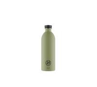 24Bottles Urban - Botella de agua de 1 l, botella de agua 100% con tapa sellada, respetuosa con el medio ambiente, de acero inoxidable, para deporte, ultraligera (no térmica) Stone Sage